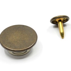 Jeans buttons cap + leg 17 mm