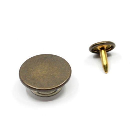 Jeans buttons cap + leg 17 mm