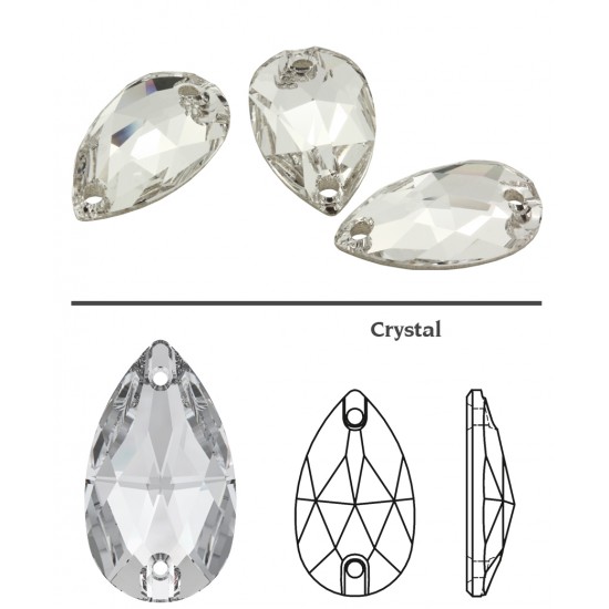 Õmmeldav ilukivi pirnikujuline